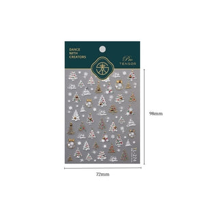 Christmas Metal 3D Nail Sticker TL-274 Nail Art No Brand 