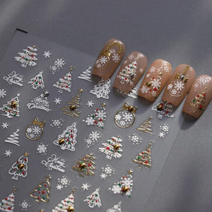 Christmas Metal 3D Nail Sticker TL-274 Nail Art No Brand 