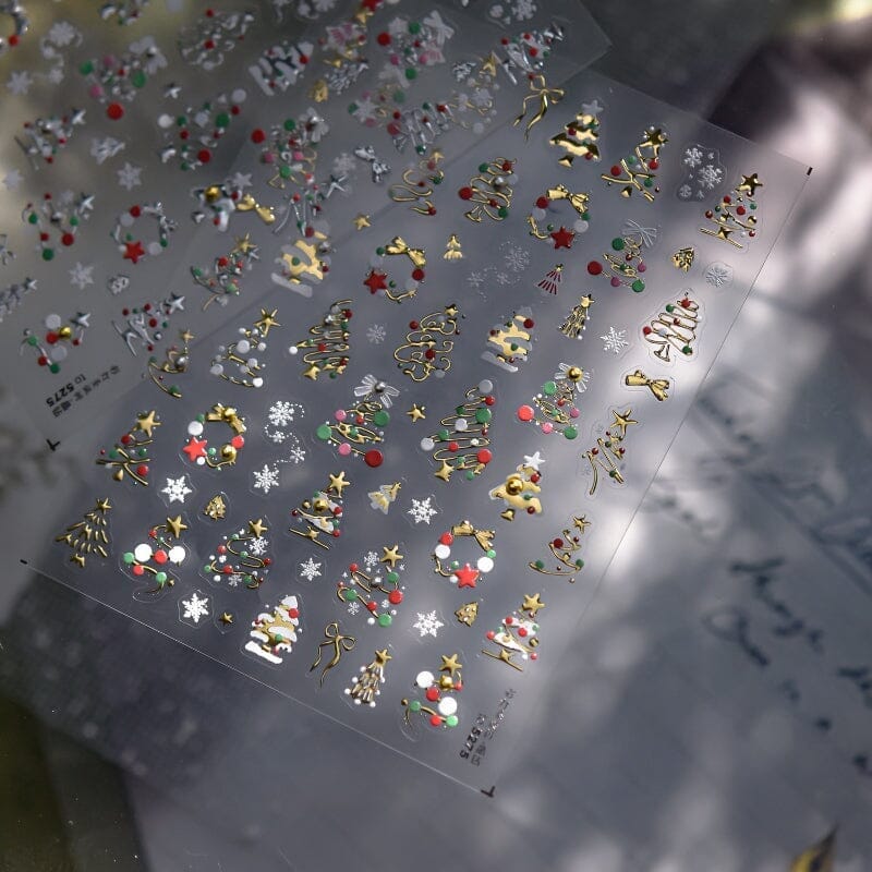 Christmas Metal 3D Nail Sticker TL-274 Nail Art No Brand 