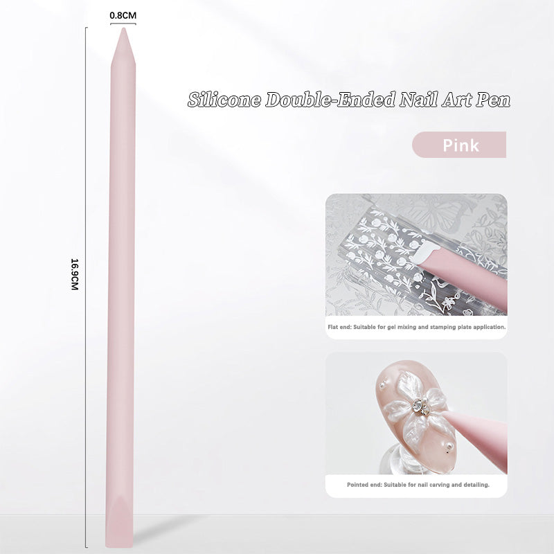 Pink Double-headed Silicone Rod