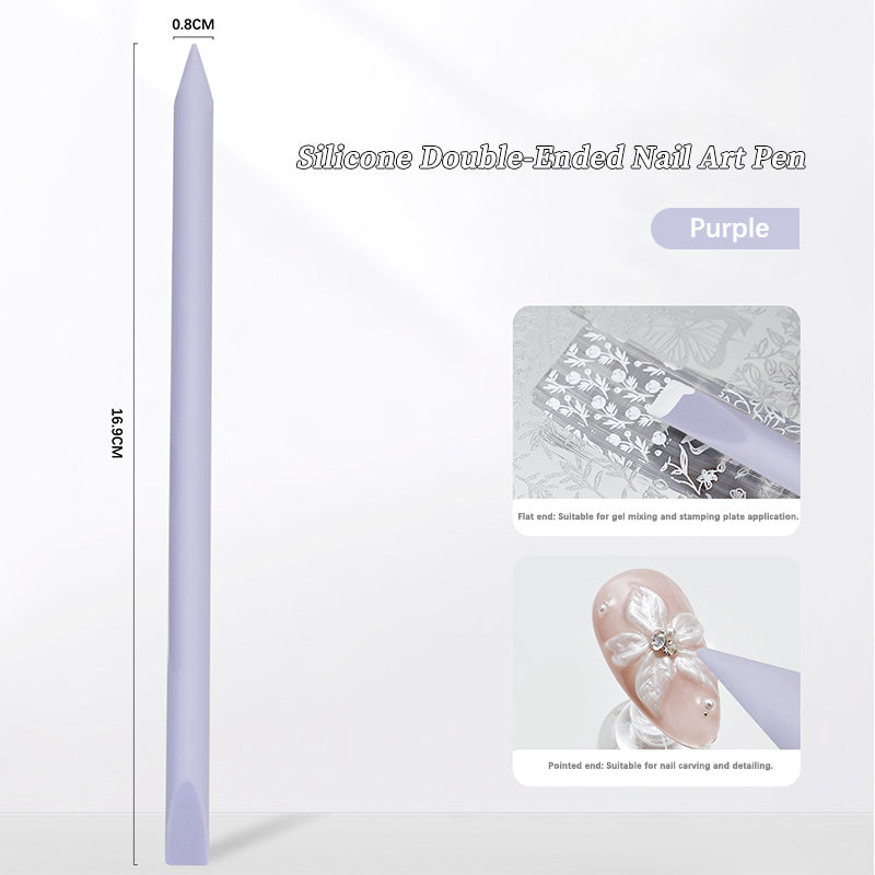 Purple Double-headed Silicone Rod