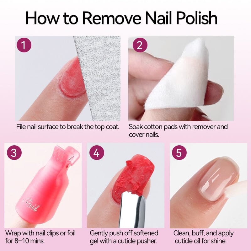 2 in 1 Nail Polish Gel Remover 100ml Nail Care UR SUGAR 