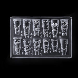 3D Silicone Nail Mold Bowknot #02 Tools & Accessories No Brand 