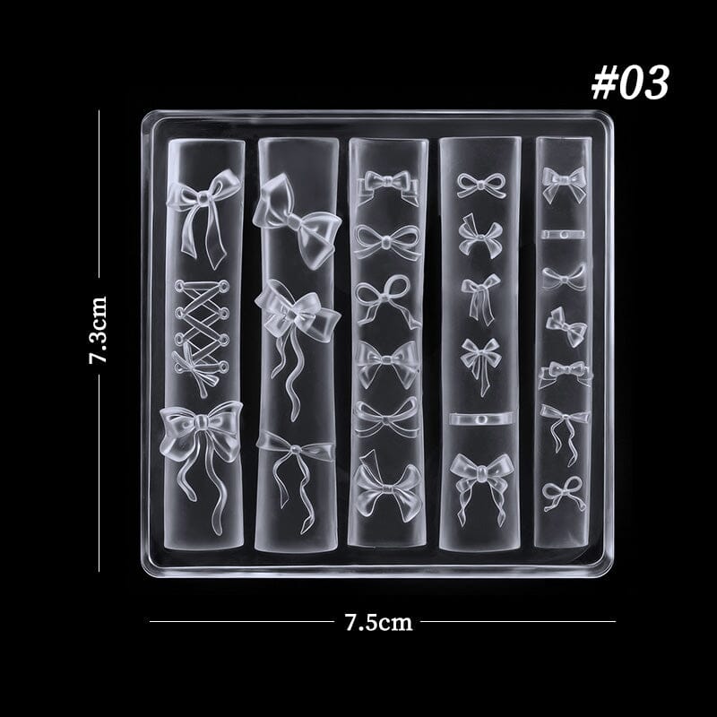 3D Silicone Nail Mold Bowknot #03 Tools & Accessories No Brand 
