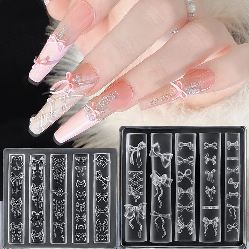 3D Silicone Nail Mold Bowknot #02 Tools & Accessories No Brand 