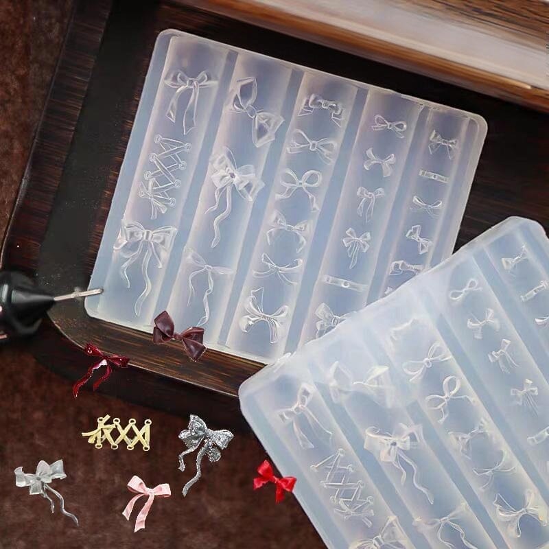 3D Silicone Nail Mold Bowknot #01 Tools & Accessories No Brand 
