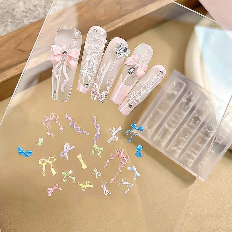 3D Silicone Nail Mold Bowknot #02 Tools & Accessories No Brand 