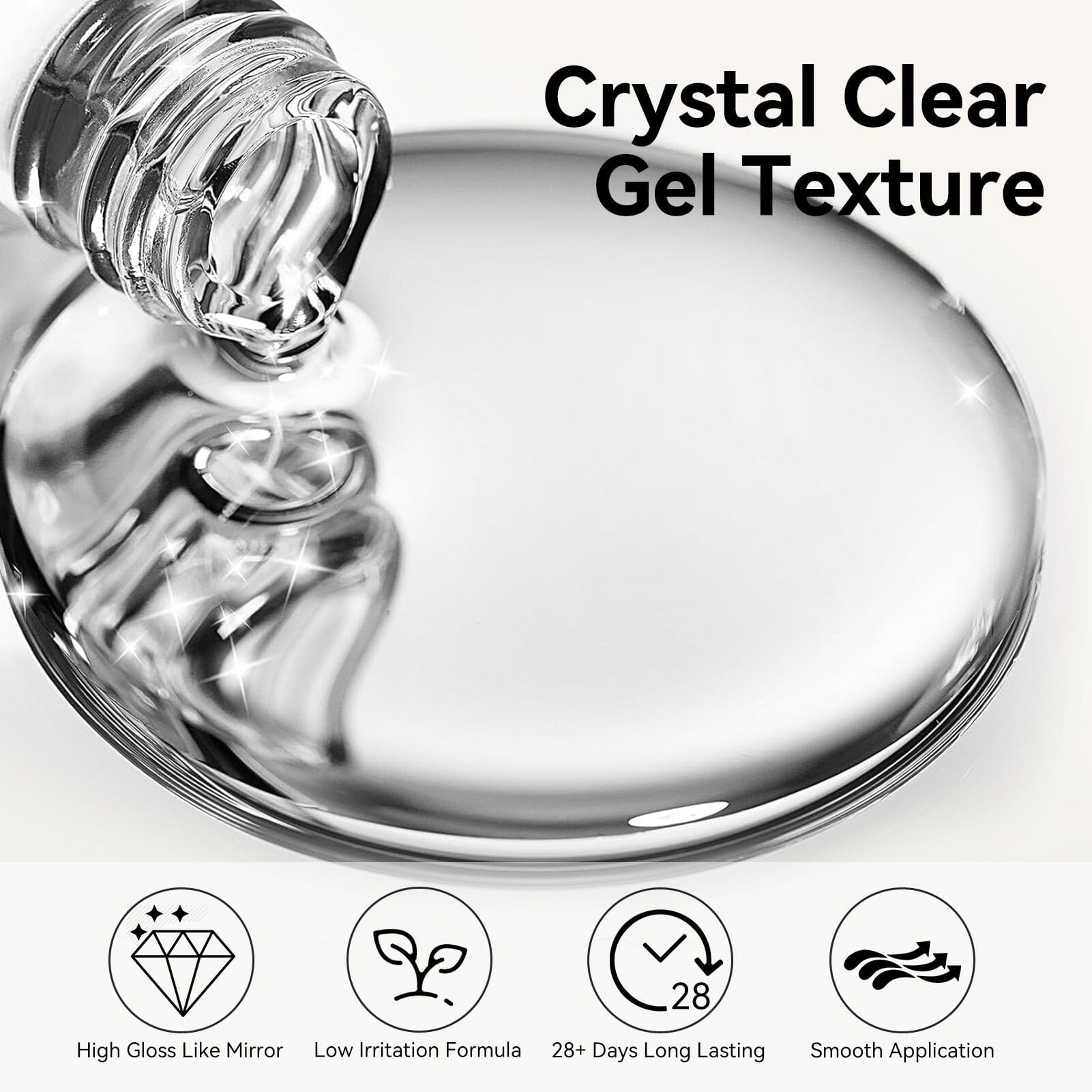 2pcs Set Base Gel Top Coat 15ml HEMA/TPO FREE Gel Nail Polish BORN PRETTY 