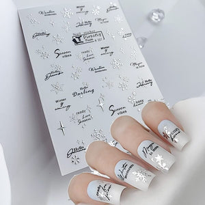 Leaf Line 3D Nail Sticker Clearance No Brand 