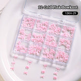 12 Grids Bowknot Nail Decorations Clearance No Brand 12KH-29 