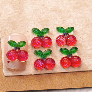 20 décorations à ongles Cerise