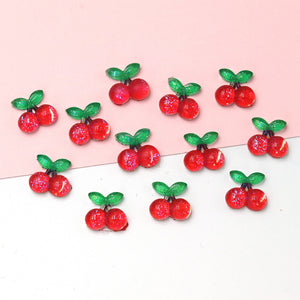20 décorations à ongles Cerise