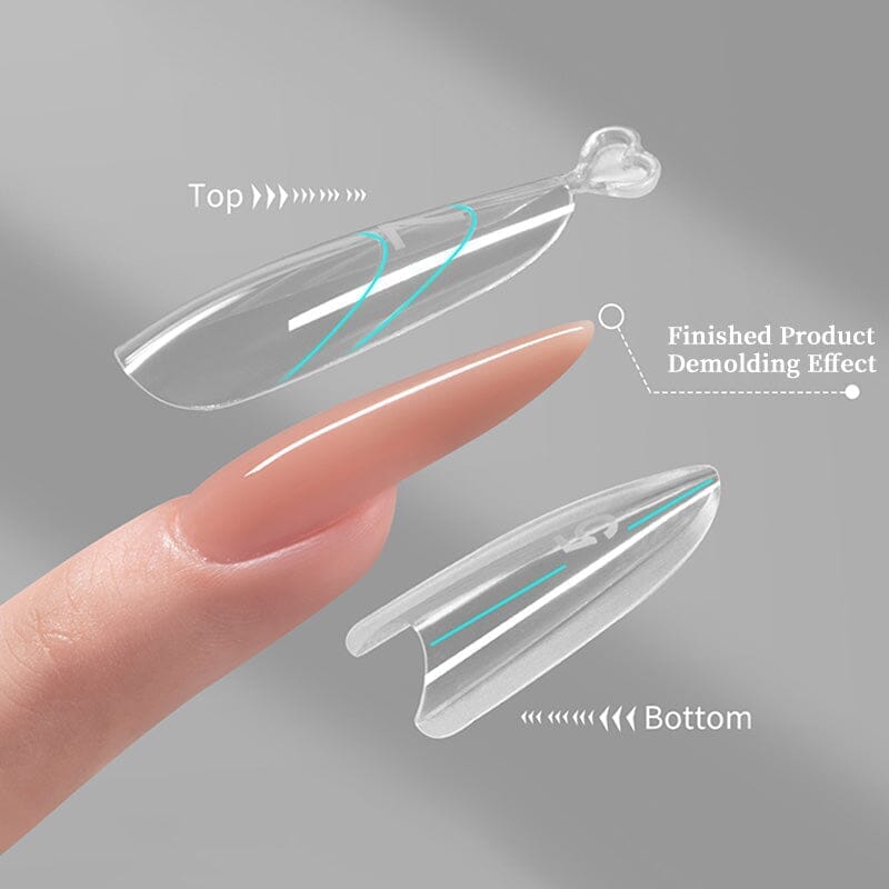 180pcs Oval Extension Gel Dual Forms Nail Tips No Brand 