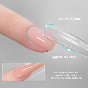 180pcs Stiletto Extension Gel Dual Forms Nail Tips No Brand 