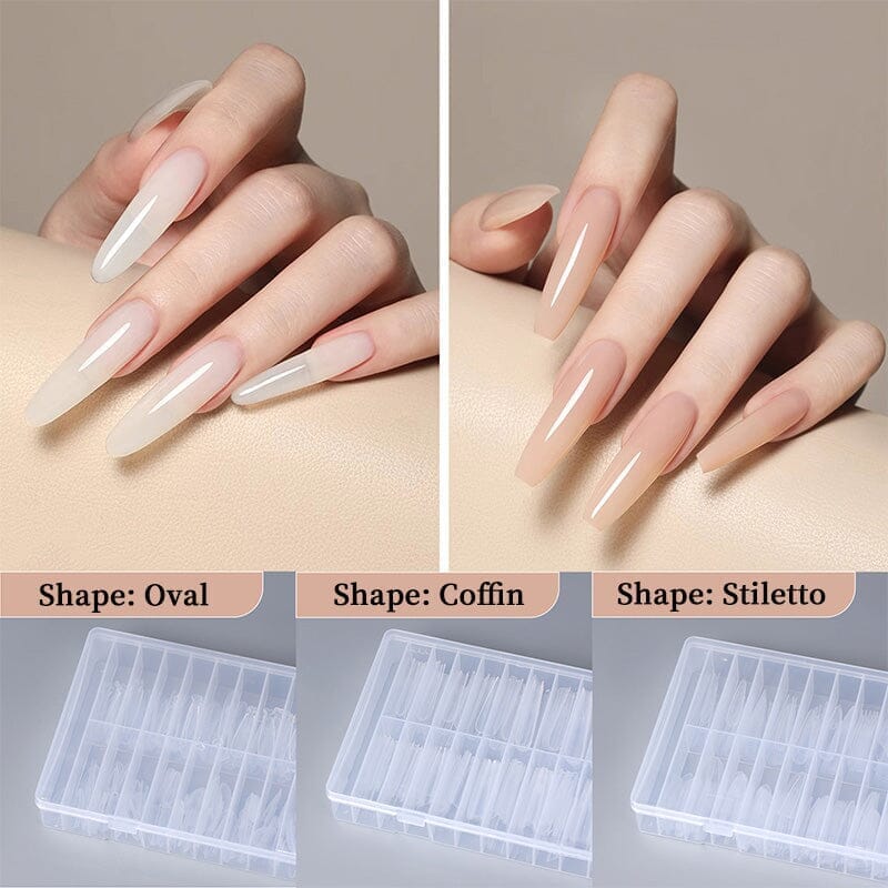 180pcs Stiletto Extension Gel Dual Forms Nail Tips No Brand 