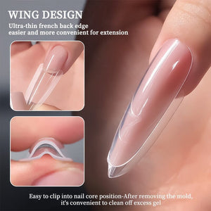 180pcs Oval Extension Gel Dual Forms Nail Tips No Brand 