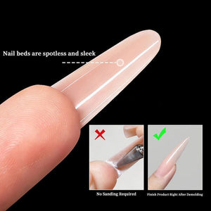 180pcs Stiletto Extension Gel Dual Forms Nail Tips No Brand 