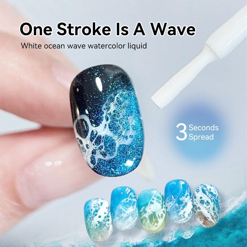 Ocean Wave Watercolor Liquid 10ml Gel Nail Polish BORN PRETTY 