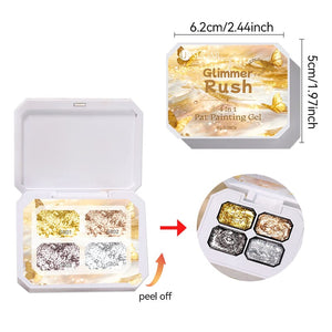 4 Colors 4 In 1 Pat Painting Gel Glimmer Rush Gel Nail Polish UR SUGAR 