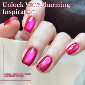 Glass Cat Magnetic Gel MY392 Pink Foyd 15ml HEMA/TPO FREE Gel Nail Polish BORN PRETTY 