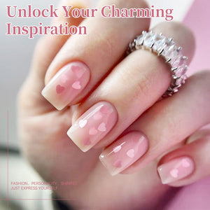 Sequins Jelly Gel TS29 Secret Kiss 15ml HEMA/TPO FREE Gel Nail Polish BORN PRETTY 