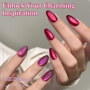 6 Colors Glass Cat Magnetic Gel M39 Strawberry Bear 7ml HEMA/TPO FREE Gel Nail Polish BORN PRETTY 