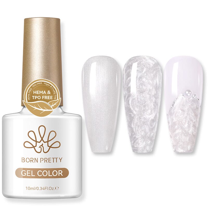 Thread Gel LW31 Pearl White 10ml Gel Nail Polish BORN PRETTY 
