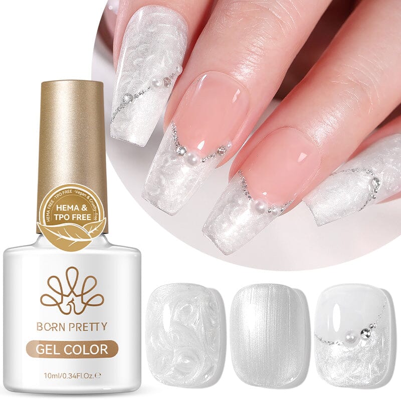 Thread Gel LW31 Pearl White 10ml Gel Nail Polish BORN PRETTY 