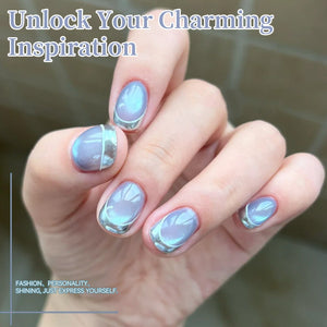 6 Colors Mirror Cat Magnetic Gel Set M40 Sky Mirror 7ml HEMA/TPO FREE Gel Nail Polish BORN PRETTY 