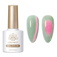 Reflective Cat Magnetic Gel MY427 Electric Guava 10ml Gel Nail Polish BORN PRETTY 
