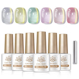 6 Colors Cat Magnetic Gel M54 Golden Chinchilla 7ml Gel Nail Polish BORN PRETTY 