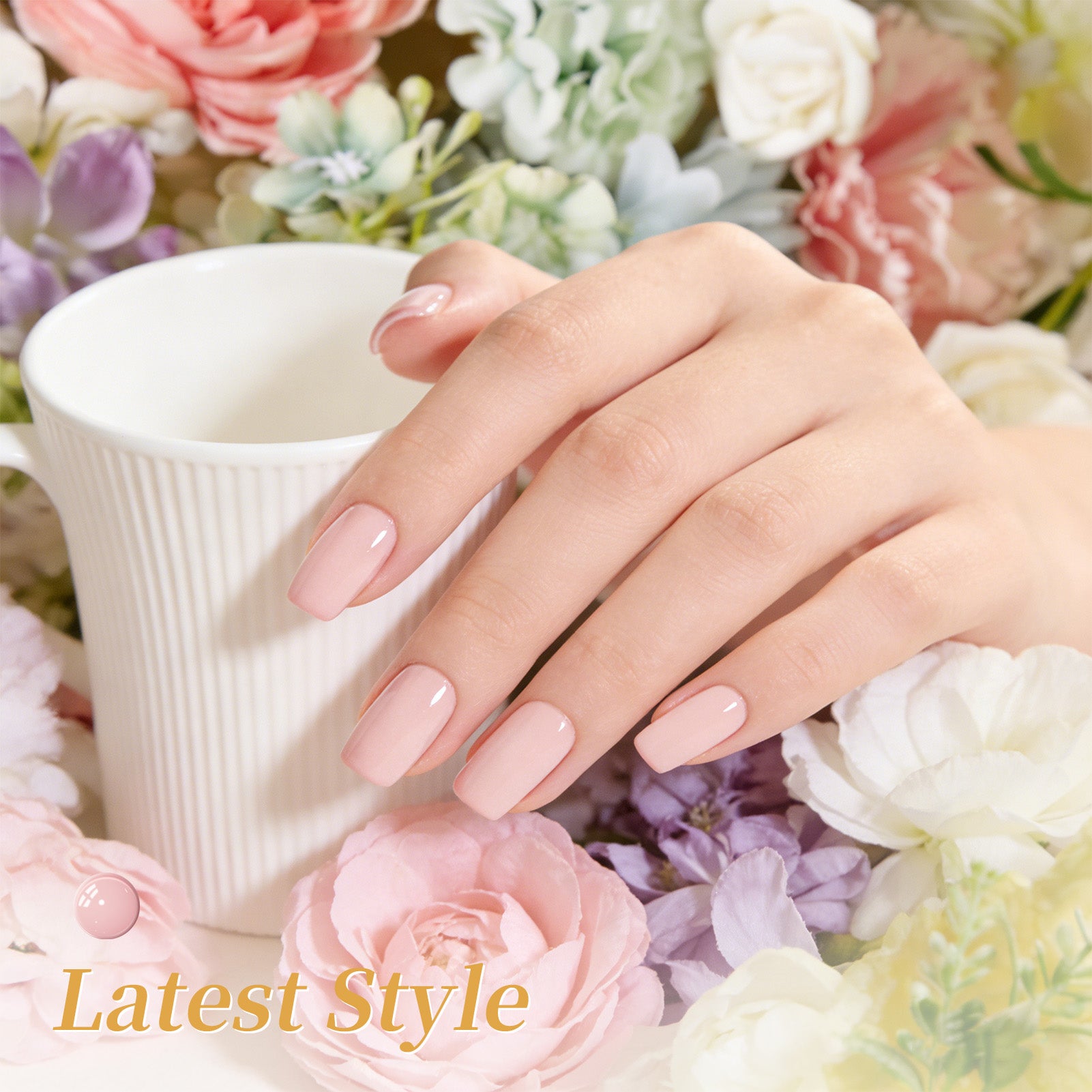 6 Colors Gel Set S55 Muted Flora 7ml HEMA/TPO FREE