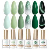 6 Bottles Color Gel Polish Set 7ml