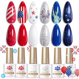 6 Bottles Color Gel Polish Set 7ml