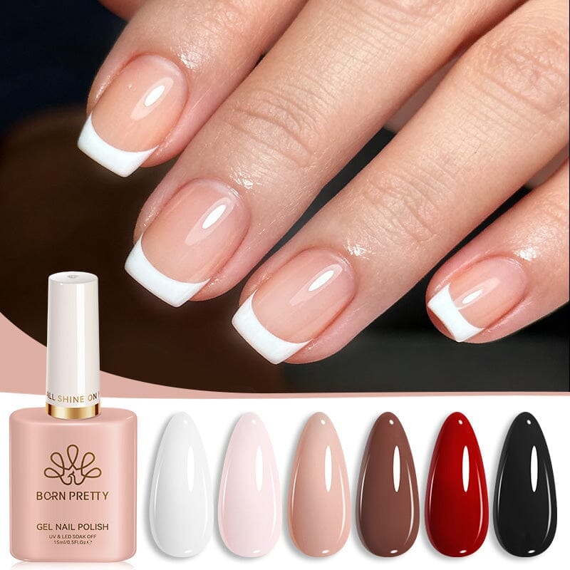 6 Colors Classic Collection Color Nail Gel 15ml HEMA/TPO FREE Gel Nail Polish BORN PRETTY 