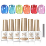 6 Colors Glass Cat Magnetic Gel M57 Holiday Glow 7ml Gel Nail Polish BORN PRETTY 
