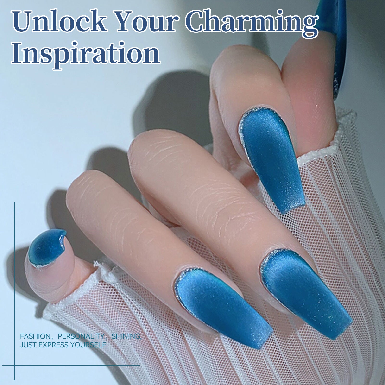 Crystal Cat Magnetic Gel MY330 Sea Blue 15ml HEMA/TPO FREE