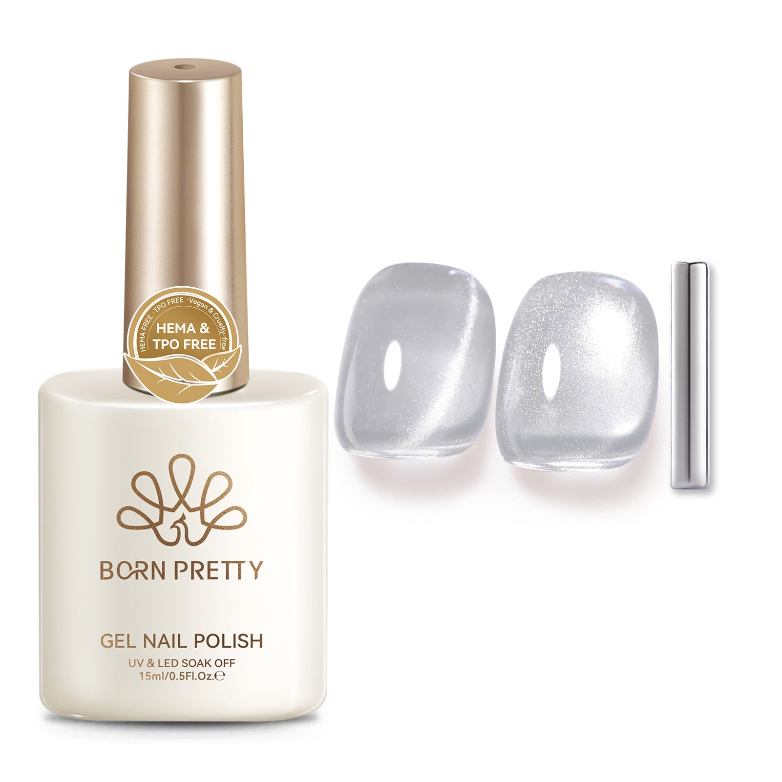 Glass Cat Magnetic Gel MY97 Honey Peach 15ml HEMA/TPO FREE