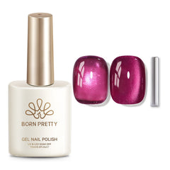 Glass Cat Magnetic Gel MY498 Raspberry 15ml Gel Nail Polish BORN PRETTY 
