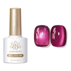 Glass Cat Magnetic Gel MY498 Raspberry 10ml Gel Nail Polish BORN PRETTY 