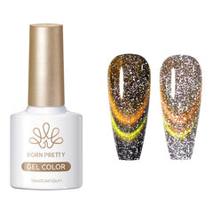 Reflective Cat Magnetic Gel MY516 Light Years Away 10ml Gel Nail Polish BORN PRETTY 