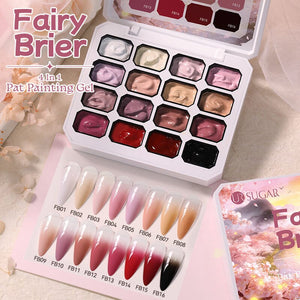 16 Colors 4 In 1 Pat Painting Gel Fairy Brier Gel Nail Polish UR SUGAR 