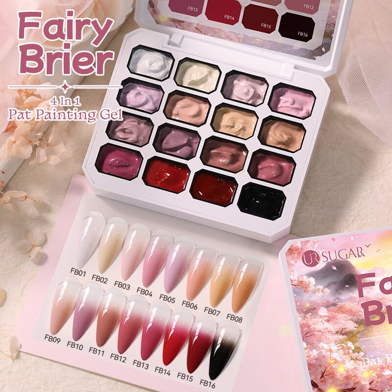 16 Colors 4 In 1 Pat Painting Gel Fairy Brier Gel Nail Polish UR SUGAR 