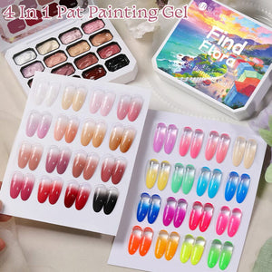 16 Colors 4 In 1 Pat Painting Gel Fairy Brier Gel Nail Polish UR SUGAR 
