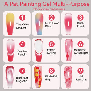 16 Colors 4 In 1 Pat Painting Gel Find Flora Gel Nail Polish UR SUGAR 
