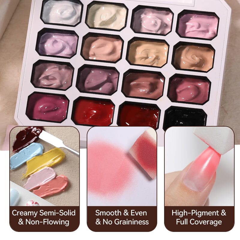 16 Colors 4 In 1 Pat Painting Gel Fairy Brier Gel Nail Polish UR SUGAR 