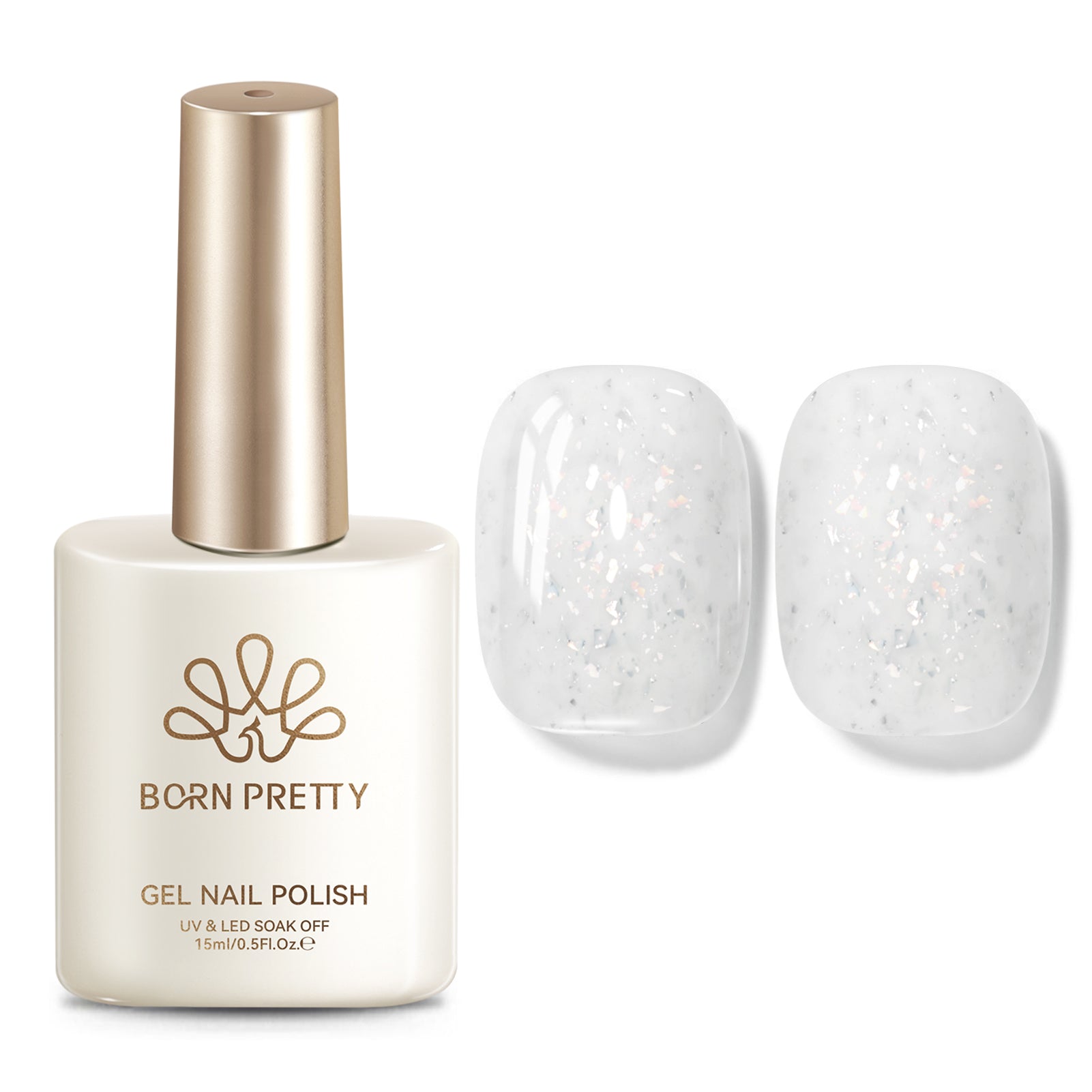 Sequins Jelly Gel TS32 Frost Shard 15ml HEMA/TPO FREE