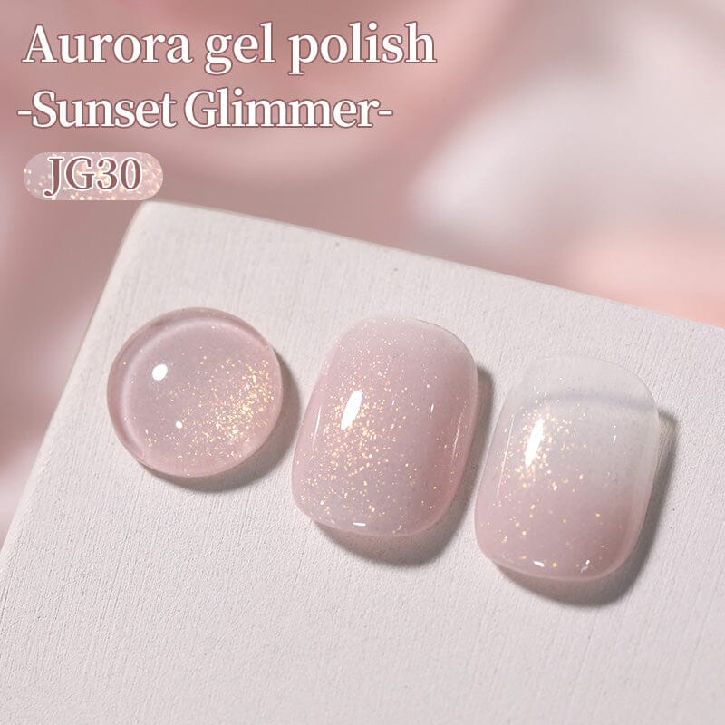 Aurora Gel JG30 Sunset Glimmer 10ml Gel Nail Polish BORN PRETTY 