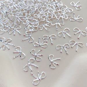 20pcs Bowknot Alloy Nail Decorations #03 Rose Gold Clearance No Brand 