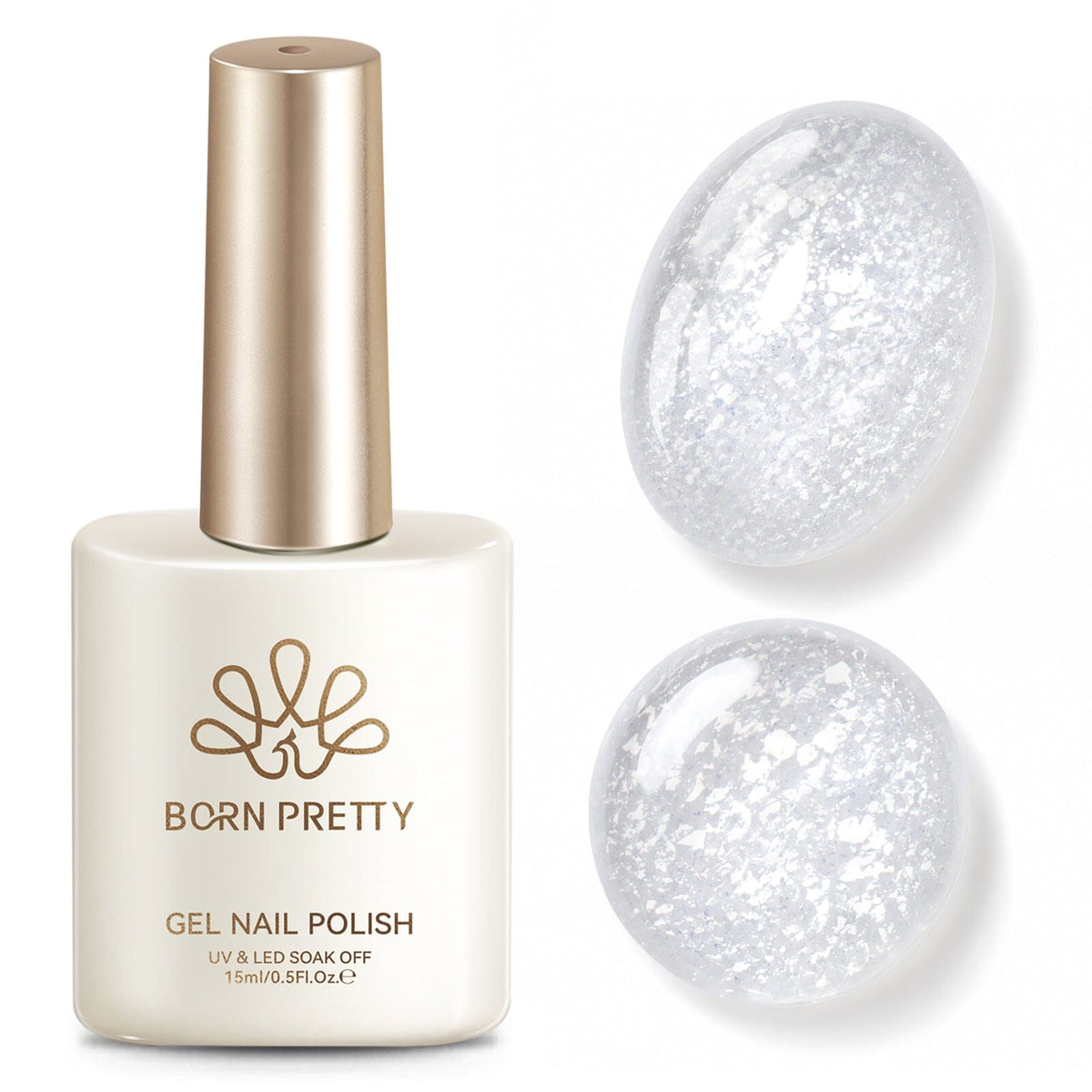 Sequins Jelly Gel TS34 Fluttering Flakes 15ml Gel Nail Polish BORN PRETTY 
